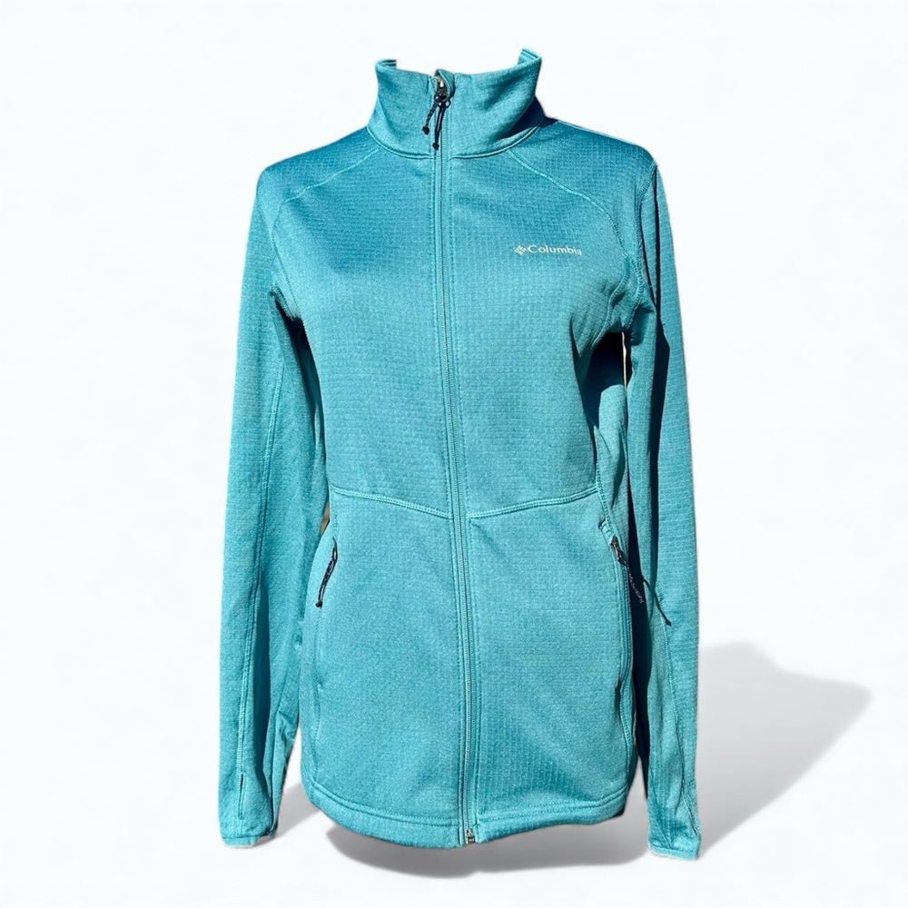 Columbia Teal Full-Zip Utility Jacket Women’s Small - Lightweight Outdoor Layer